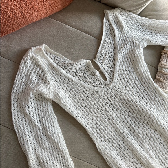 Cream Knit Maxi Dress - Picture 3 of 3